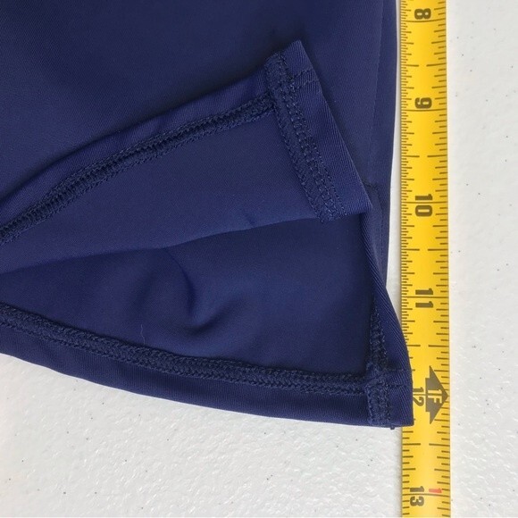 Jantzen Swim Skirt Bottom Attached Briefs Bathing Suit Navy Blue Womens Size 16W - Picture 10 of 12